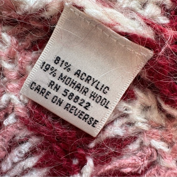 Max Studio Knit Poncho Boho Folk Retro Festival Artisan O/S - Picture 8 of 11